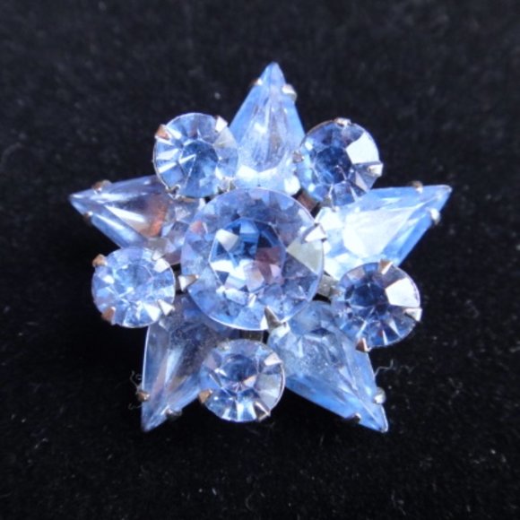 VTG Blue Star Brooch - Picture 8 of 9